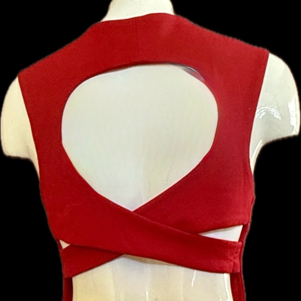 💞BUNDLE 2x$30 
 Forever 21 Red Cutout Bodycon Dress (Pre-Owned) LARGE - Picture 4 of 6